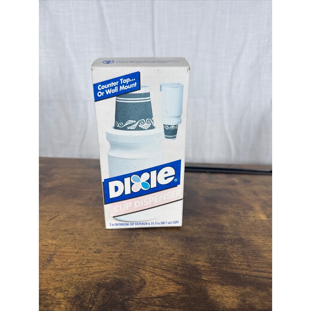 Dixie Cup Dispenser 3 oz Cup Size "Neoclassical " Design NEW DISCONTINUED
